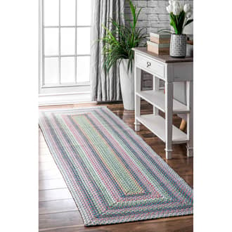 Pink Multi Jubilee Braided Classics Indoor/Outdoor rug