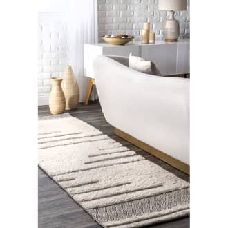 Ivory Monta Vista Textured Diamond rug