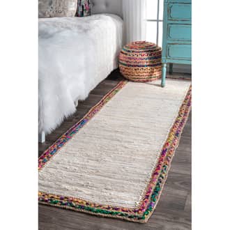 Ivory Gilda Braided Rag rug