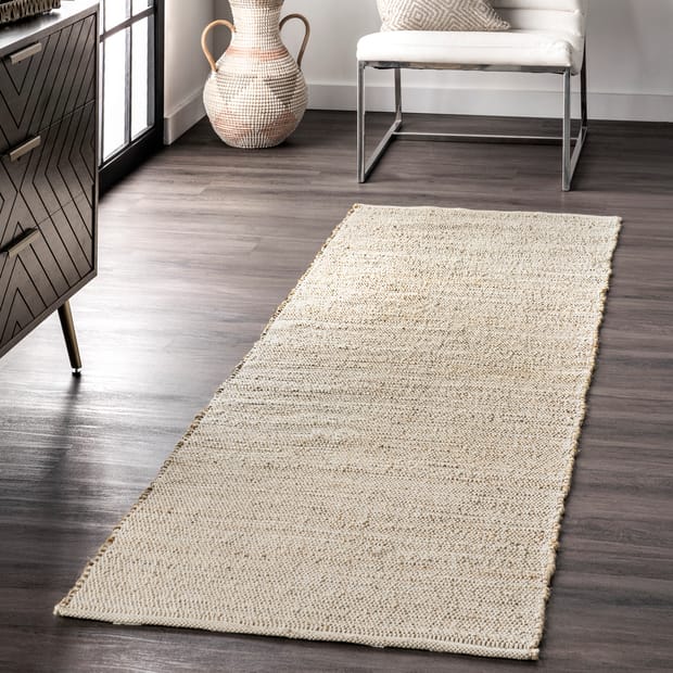  Savi Home Jute Cotton Handloom Rug 3x5 Feet Floor Mat 36x60  Inch Farmhouse Area Rugs Natural Braided Doormat for Kitchen Entryway Pets  Playing - Natural/White : Home & Kitchen