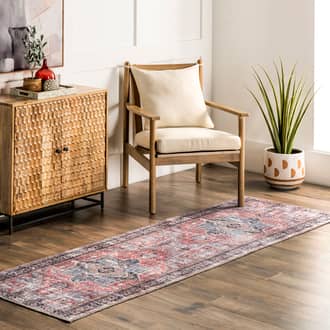 Rust Waterfort Faye Snowflake Medallion Washable rug