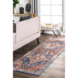 Blue Edessa Deep Diamond Fringe rug