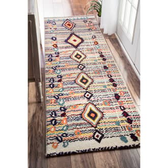 Multi Chroma Center Diamond rug