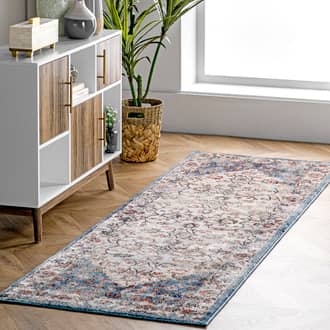 Blue Autumn Valley Ivied Medallion rug