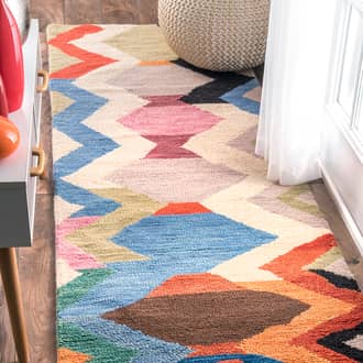 Multi Tikal Striped Chevron rug