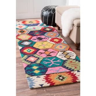 Multi Tikal Kaleidoscope Wool rug