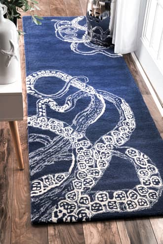 Navy Sierra Octopus Tail rug