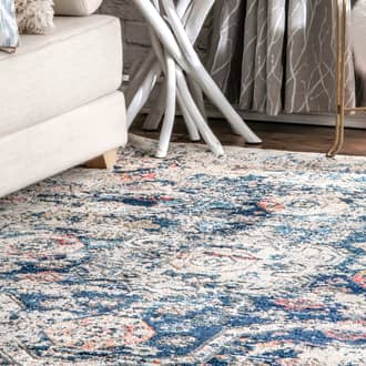 Blue Suite Dreams Weathered Medallion rug