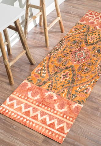 Orange Maui Arwa Crafts Suzani rug