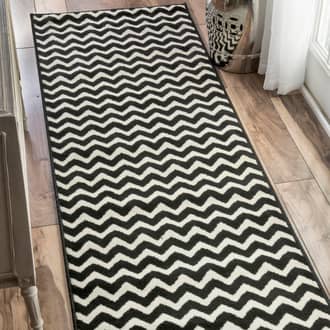 Black Home Value Chevron rug