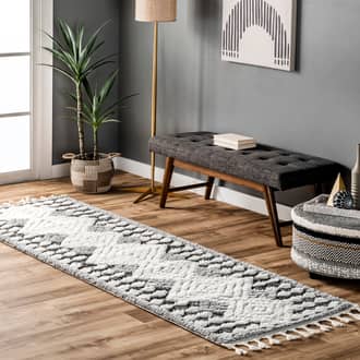 Gray Lenore Layla Textured Diamond rug