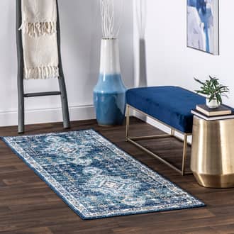 Blue Bosphorus Vintage Medallion rug