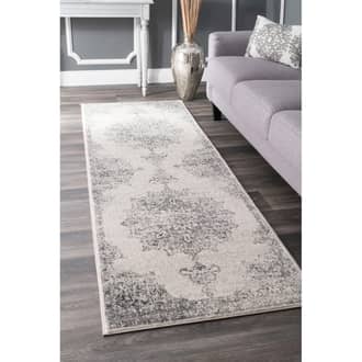 Gray Bosphorus Sunny Wildflower Medallion rug