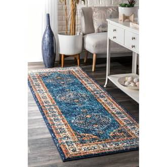 Blue Bosphorus Star Token Medallion rug