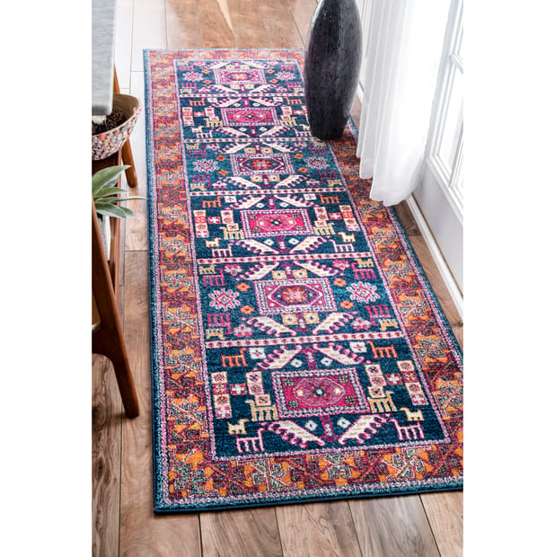 Bosphorus Tribal Panel Navy Rug