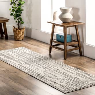 Beige Primavera Brooke Modern Pinstriped rug