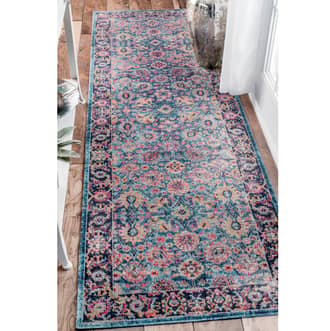 Blue Seasoned Cardinal Lily Herati rug