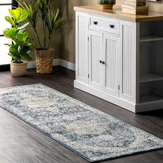 Blue Caprona Bordered Medallion rug