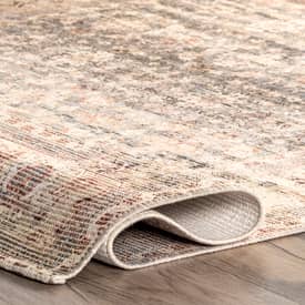 Beige Fannie Cotton-Blend Vintage Area Rug