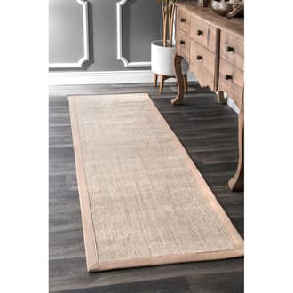 Beige Maui Bordered Bleached Sisal rug