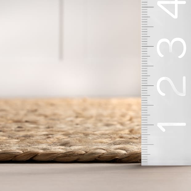 Plain Braided Jute Oval Rug. Fully biodegradable rugs - Rugsite