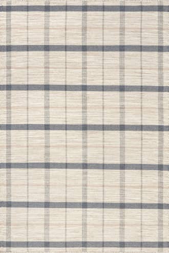 8' x 10' Isolde Faded Plaid Wool Rug primary image