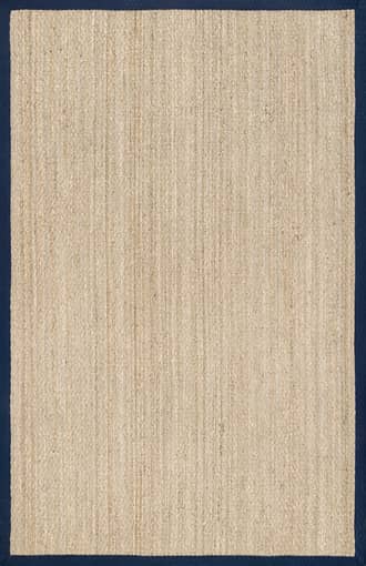 Navy 2' 6" x 4' Seagrass with Border Rug swatch