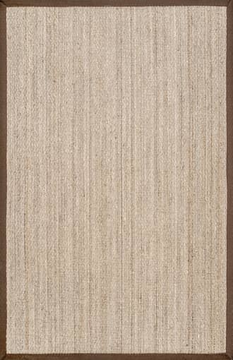 Brown 2' 6" x 6' Seagrass with Border Rug swatch