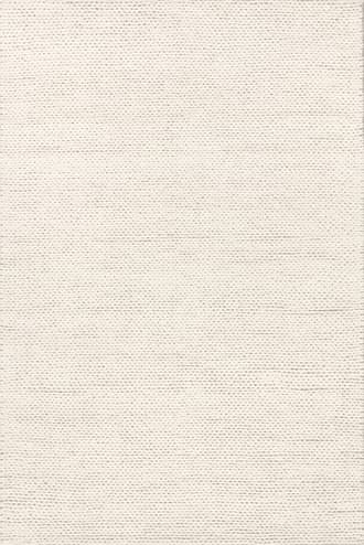 Off White 2' 6" x 8' Softest Knit Wool Rug swatch