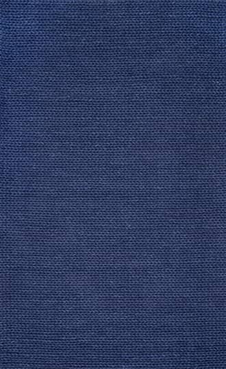 Navy 2' x 3' Softest Knit Wool Rug swatch