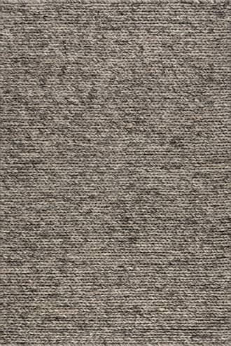 Grey 5' x 8' Softest Knit Wool Rug swatch