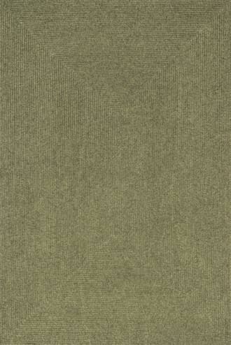 Green 2' x 3' Everywhere Hand-Braided Indoor/Outdoor Rug swatch