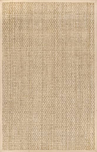 2' 6" x 4' Checker Weave Seagrass Rug primary image