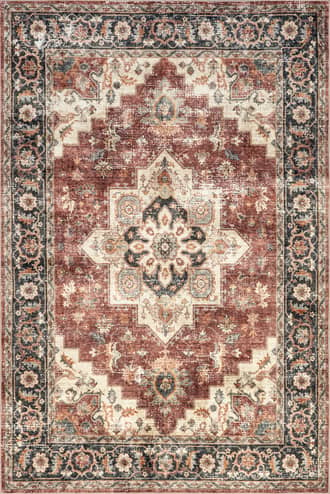 2' 6" x 8' Seine Medallion Spill Proof Washable Rug primary image
