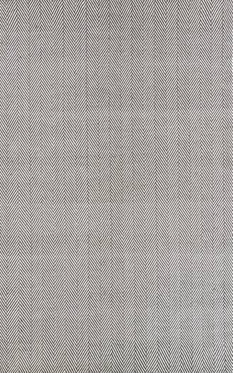 Grey Herringbone Cotton Flatwoven Rug swatch