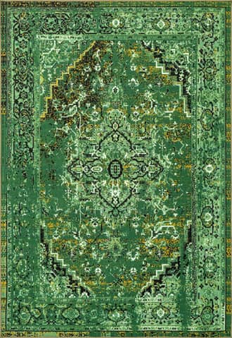 Green 12' x 15' Persian Vintage Rug swatch