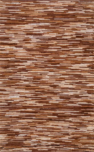 4' x 6' Leather Abstract Pinstripe Rug primary image