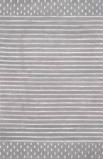 Grey 8' x 10' Mandia Striped Rug swatch