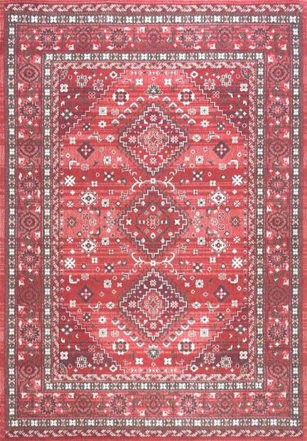 Acense Cotton Red Rug