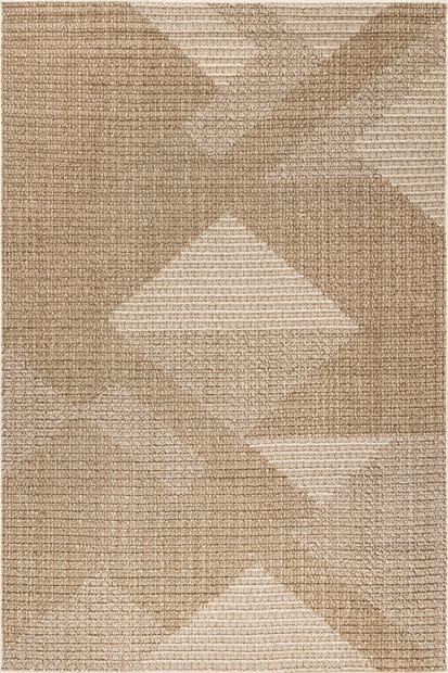 Pyramid Decor Area Rugs for Clearance Beige Modern Geometric