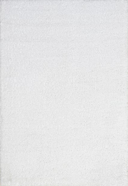 24x60 Solid Plush Floor Mats Snow White - PiccoCasa
