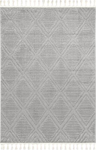 Grey 5' 3" x 7' 6" Balboa Textured Tile Rug swatch