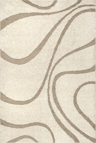 10' x 13' Shaggy Curves Rug primary image