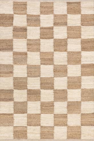 Ivory Cassia Classic Checkered Rug swatch