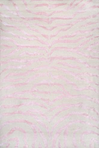 Pink 2' x 3' Kylie Wool-Blend Zebra Rug swatch