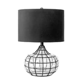 black wire table lamp