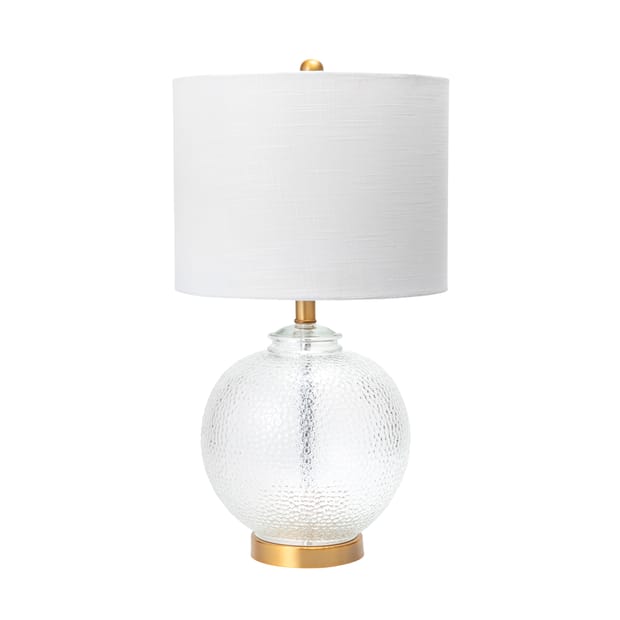 Alva 23-inch Glass Oriental Vase Table Lamp Brass Lamp