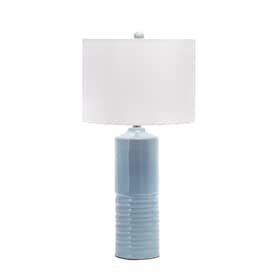 Alva 27-Inch Naomi Ceramic Table Lamp Spa Blue Lamp