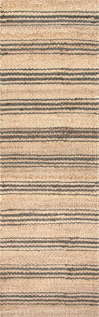 2' 6" x 6' Sycamore Striped Jute Rug primary image